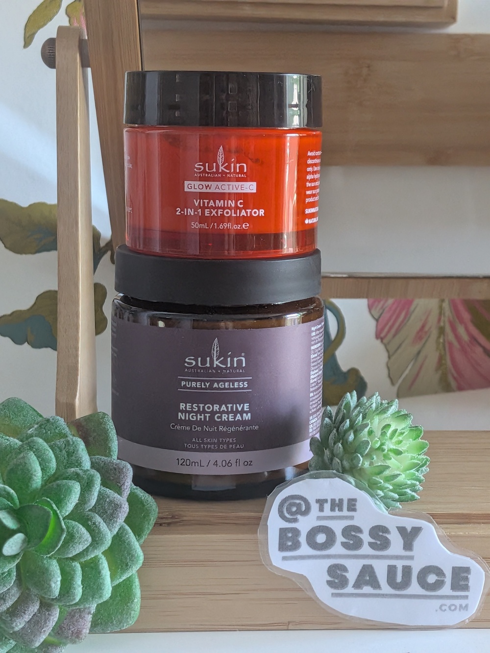🌸 Sukin Vitamin C Exfoliator + Restorative Night Cream Duo NWT